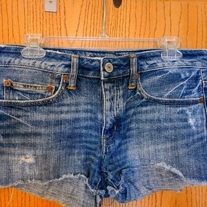 American Eagle distressed denim shorts
